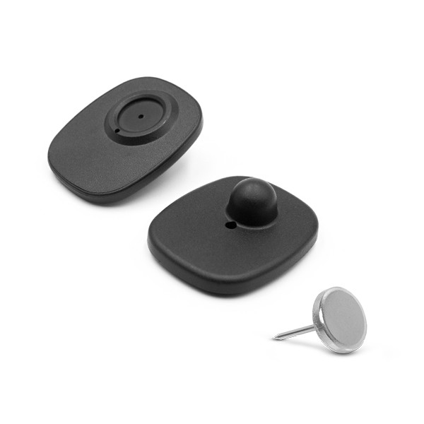 Mini Square Security Tag with pin - RF - Pack of 100 image 1