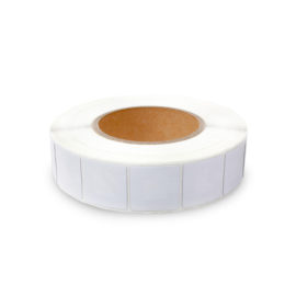 Labels RF 8.2 MHz - Square Plain - 1.2"x1.2" (30x30mm) - Roll of 1000 - Pack of 5 rolls