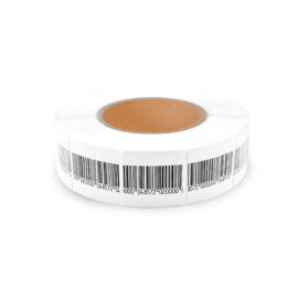 Labels RF 8.2 MHz - Dummy Barcode - 1.6"x1.6" (40x40mm) - Roll of 1000 - Pack of 5 rolls