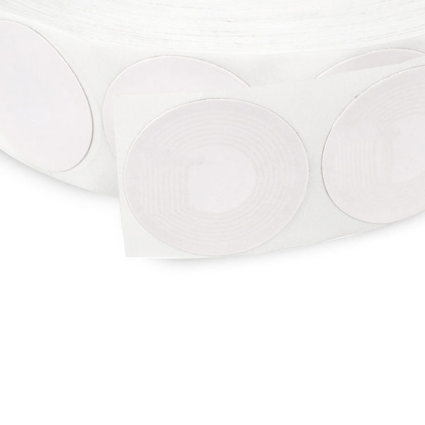 Labels RF 8.2 MHz - Round Plain - 1.3" (33mm) - Roll of 1000 - Pack of 5 rolls